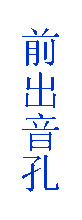 前出音孔